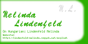 melinda lindenfeld business card